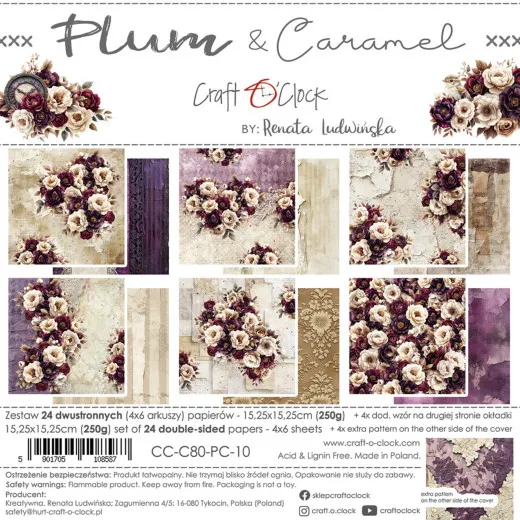 Plum & Caramel - 6x6 Paper Set