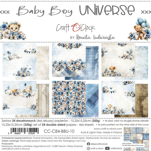Baby Boy Universe - 6x6 Paper Set