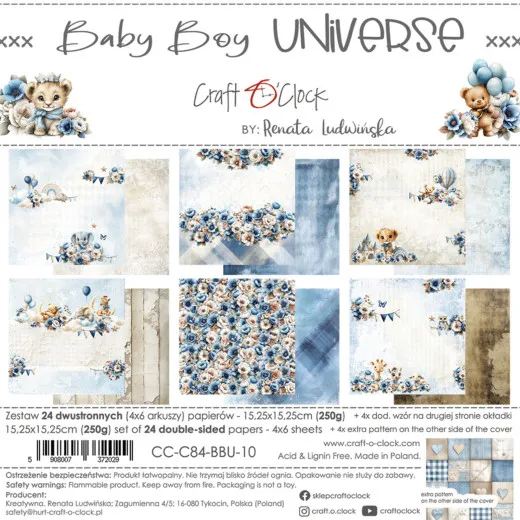 Baby Boy Universe - 6x6 Paper Set