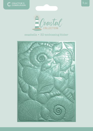 3D Embossing Folder - Coastal - Seashells