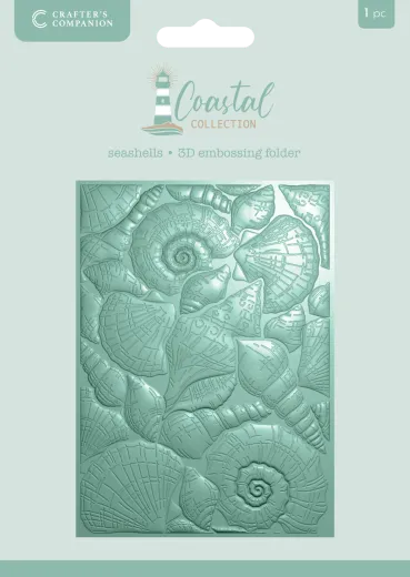 3D Embossing Folder - Coastal - Seashells