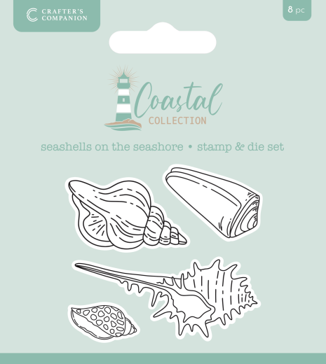 Clear Stamp & Cutting Die - Coastal - Seashells on the Seashore