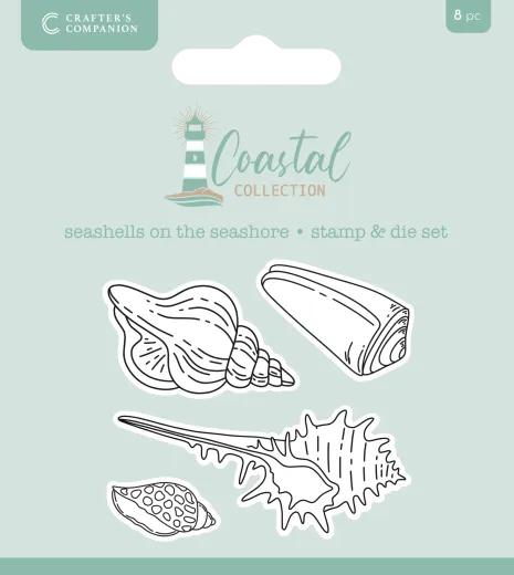 Clear Stamp & Cutting Die - Coastal - Seashells on the Seashore