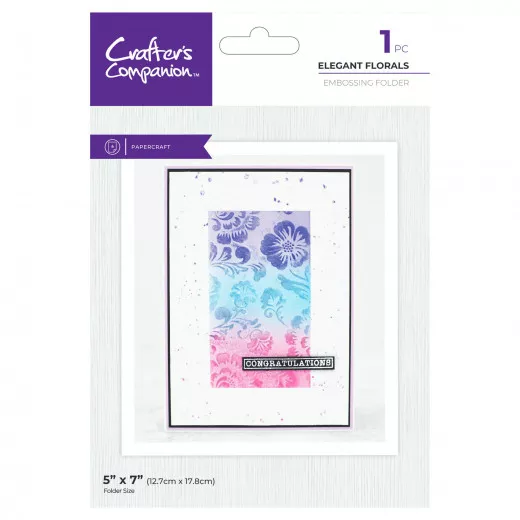 Embossing Folder - Pearl Powder - Elegant Florals