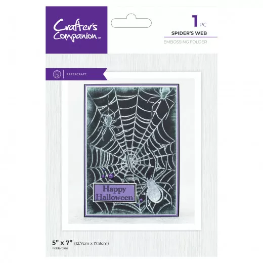 Embossing Folder - Pearl Powder - Spiders Web