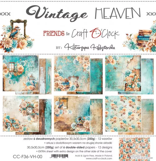 Vintage Heaven - 12x12 Paper Set