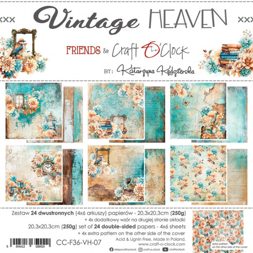 Vintage Heaven - 8x8 Basic Paper Set