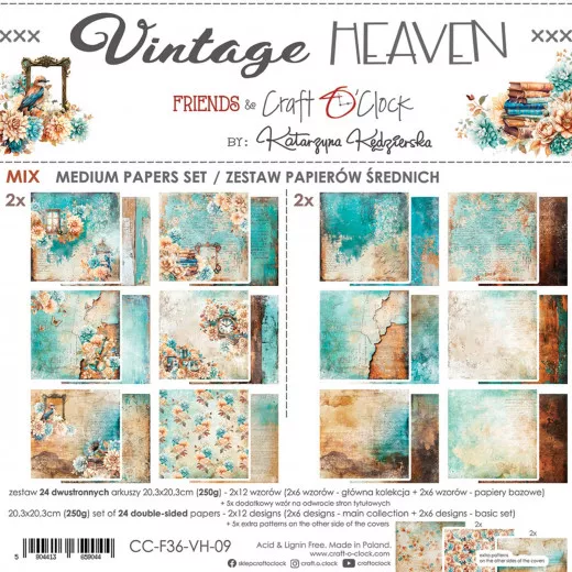 Vintage Heaven - 8x8 Medium Paper Set