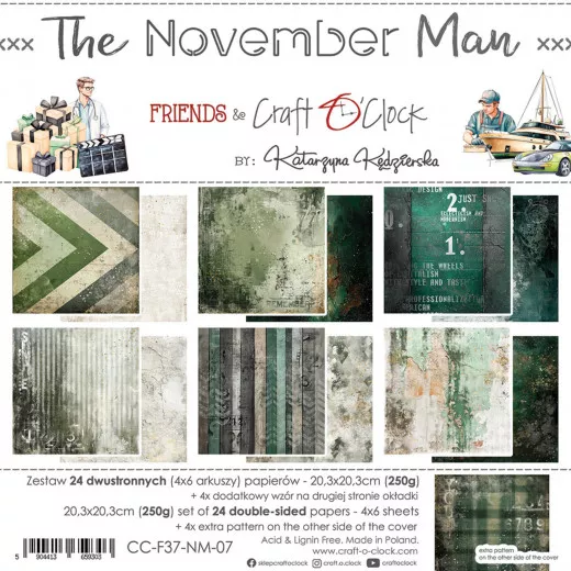 The November Man - 8x8 Paper Set