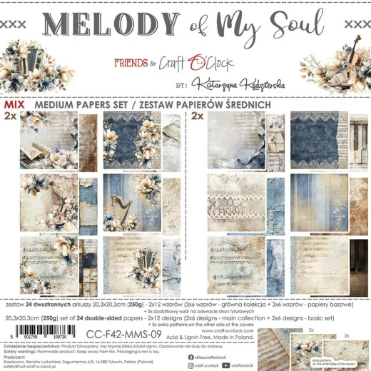 Melody of My Soul - 8x8 Medium Paper Set