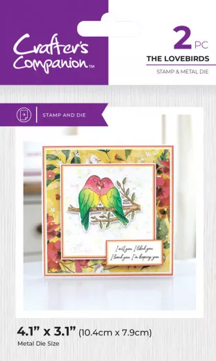 Clear Stamp & Cutting Die - Love Birds - The Lovebirds