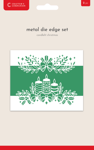 Christmas Top & Bottom Edge Dies - Candlelit Christmas
