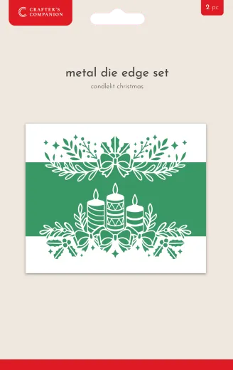 Christmas Top & Bottom Edge Dies - Candlelit Christmas
