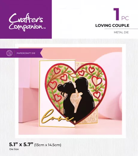 Metal Cutting Die - Love is in the Air - Edgeable Loving Couple