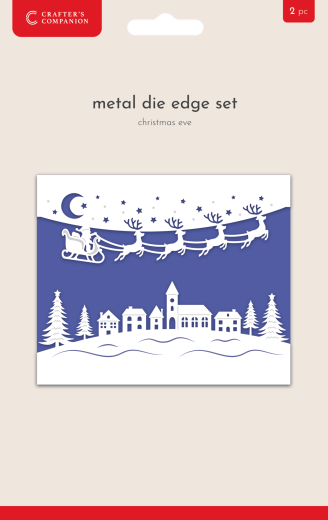 Christmas Top & Bottom Edge Dies - Christmas Eve