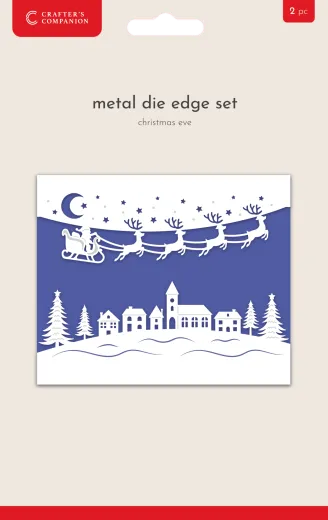 Christmas Top & Bottom Edge Dies - Christmas Eve