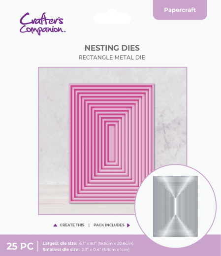 Metal Die - Nesting 8 Inch Rectangle 