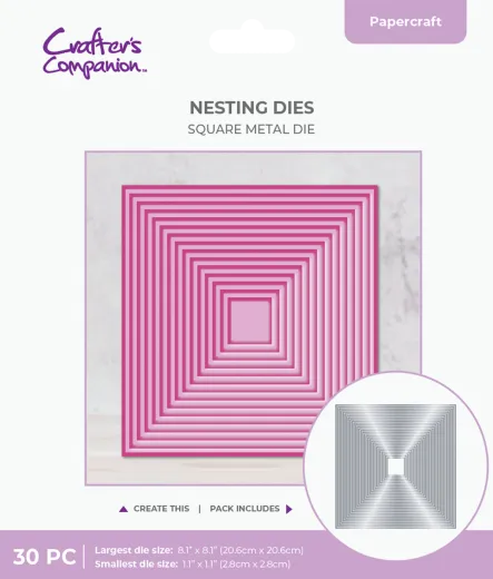 Metal Die - Nesting 8 Inch Square