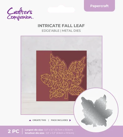 Metal Die - Fall Decorative Motif - Intricate Fall Leaf