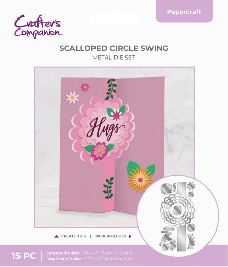 Swing Metal Die - Scalloped Circle Swing