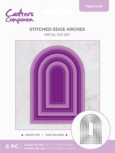 Metal Die - Stitched Edge Arch
