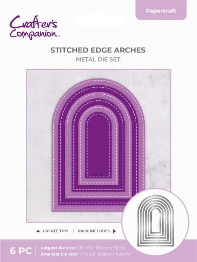 Metal Die - Stitched Edge Arch
