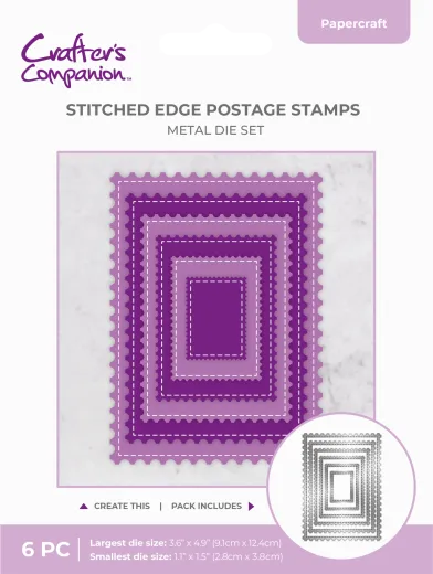 Metal Die - Stitched Edge Postage Stamps