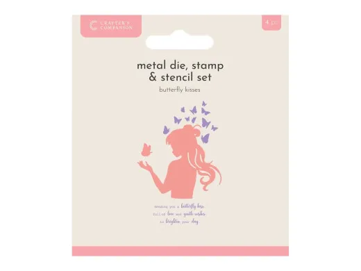 Silhouette Metal Die & Stamp & Stencil Set - Butterfly Kisses
