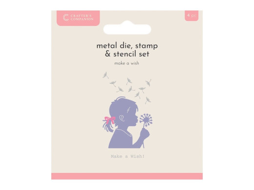 Silhouette Metal Die & Stamp & Stencil Set - Make a Wish