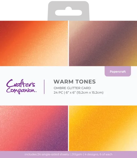 Ombre Glitter - 6x6 Paper Pad - Warm Tones