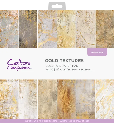Gold Textures - 12x12 Paper Pad