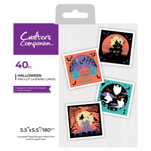 Halloween - 5,5x5,5 Inch Pre Cut Layering Pad