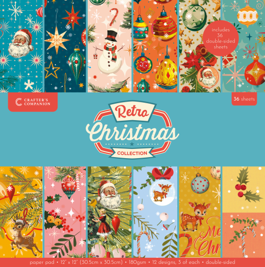 Retro Christmas - 12x12 Paper Pad