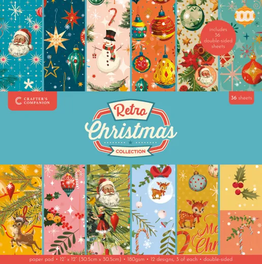 Retro Christmas - 12x12 Paper Pad