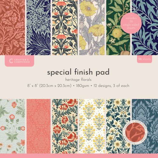 Heritage Florals - 8x8 Special Effects Pad