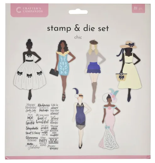 Clear Stamp & Cutting Die - Ladies Through The Ages - Chic