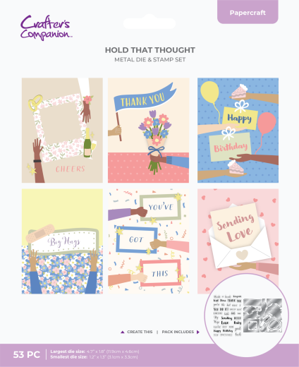 Stamp and Die Set - Hands and Banners - Celebration