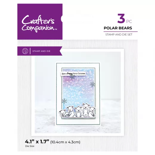 Stamp and Die Set - Character Embellish - Polar Bears