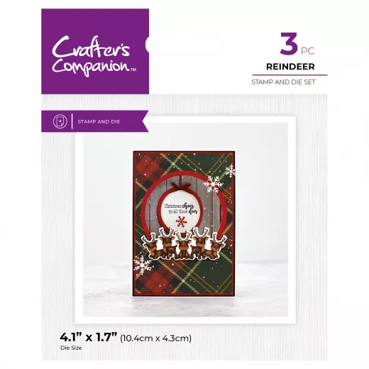 Stamp and Die Set - Character Embellish - Reindeers