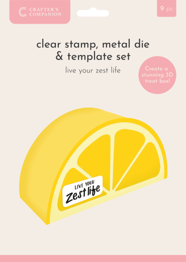 Clear Stamps & Metal Die & Template - Fruit Treat Boxes - Live your Zest Life