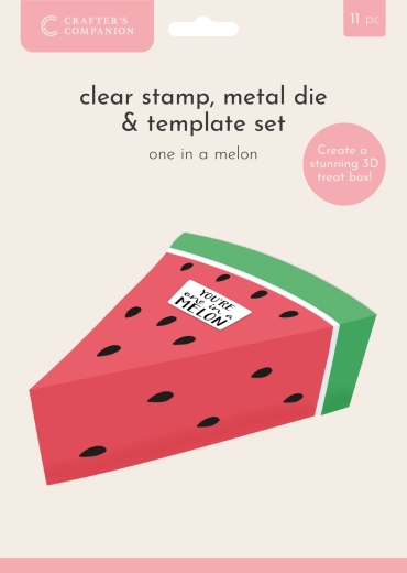 Clear Stamps & Metal Die & Template - Fruit Treat Boxes - One in a Melon