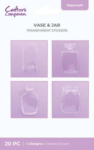 Stickers - Flower Press - Transparent Vase & Jar