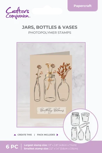 Clear Stamps - Flower Press - Jars, Bottles & Vases