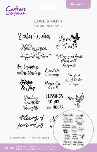 Clear Stamps - Faithful Celebrations - Easter Sentiment