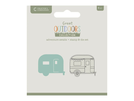 Clear Stamp & Cutting Die - The Great Outdoors - Adventure Awaits