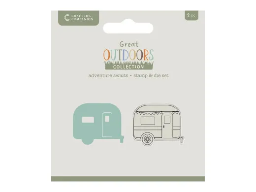 Clear Stamp & Cutting Die - The Great Outdoors - Adventure Awaits