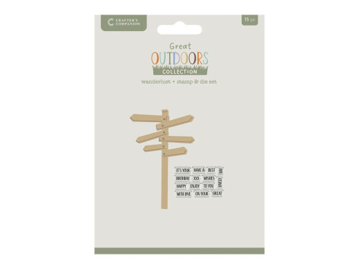 Clear Stamp & Cutting Die - The Great Outdoors - Wander Lust