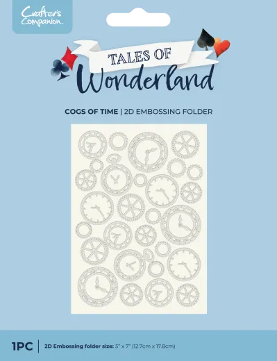 Embossing Folder - Tales of Wonderland - Cogs of Time