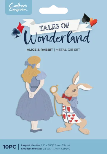 Metal Die - Tales of Wonderland - Alice & Rabbit