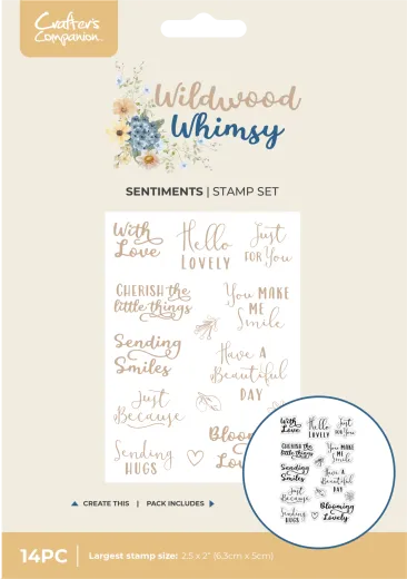 Clear Stamps -Wildwood Whismy - Whimsical Sentiments